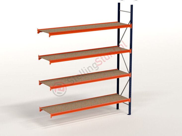 Kimer magazijnstellingen voor duurzame opslag Grootvakstelling Aanbouwvak 3000x2450x600mm (hxbxd)