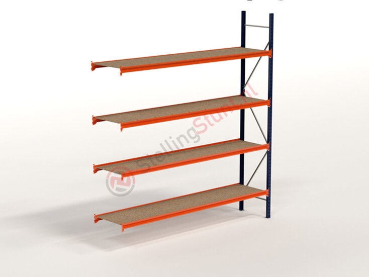 Kimer magazijnstellingen voor duurzame opslag Grootvakstelling Aanbouwvak 3000x2750x600mm (hxbxd)