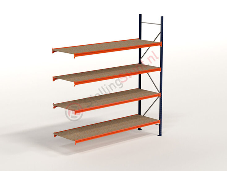 Kimer magazijnstellingen voor duurzame opslag Grootvakstelling Aanbouwvak 3000x2750x800mm (hxbxd)