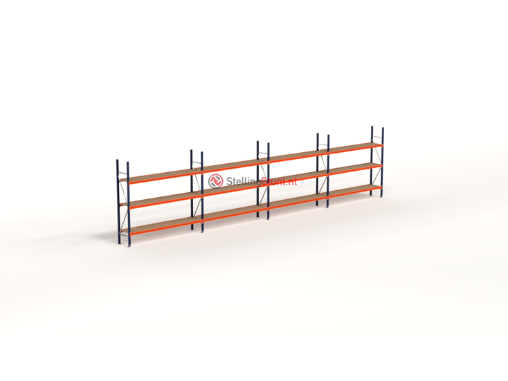 Kimer magazijnstellingen voor duurzame opslag Voordeelrij Grootvakstelling  2250x9850x500 (hxbxd)