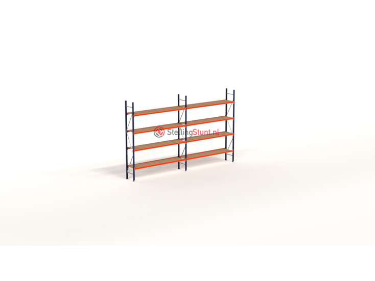 Kimer magazijnstellingen voor duurzame opslag Rij Grootvakstelling  3000x4950x500 (hxbxd)