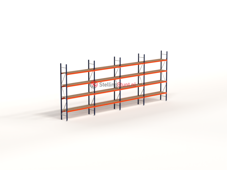 Kimer magazijnstellingen voor duurzame opslag Voordeelrij Grootvakstelling  3000x7650x500 (hxbxd)