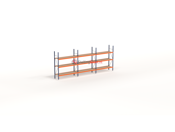 Kimer magazijnstellingen voor duurzame opslag  Rij Grootvakstelling 2250x5750x600 (hxbxd)