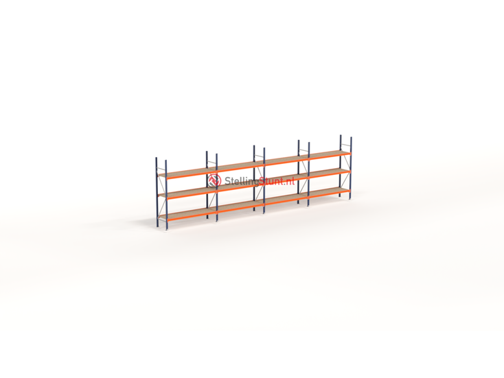 Kimer magazijnstellingen voor duurzame opslag Voordeelrij Grootvakstelling 2250x7650x600 (hxbxd)