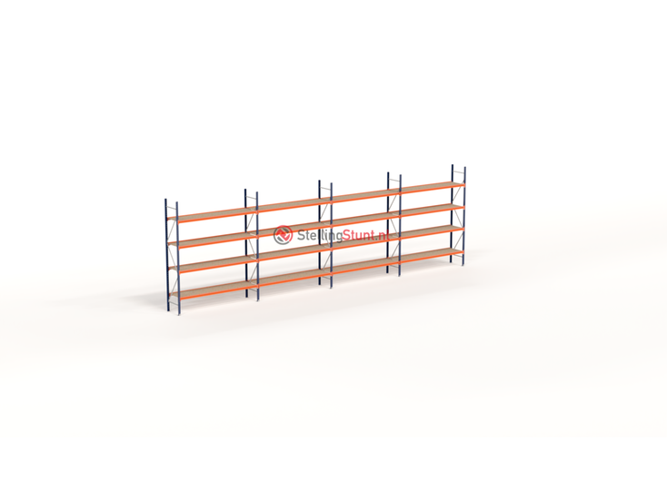 Kimer magazijnstellingen voor duurzame opslag Voordeelrij Grootvakstelling 3000x9850x600 (hxbxd)