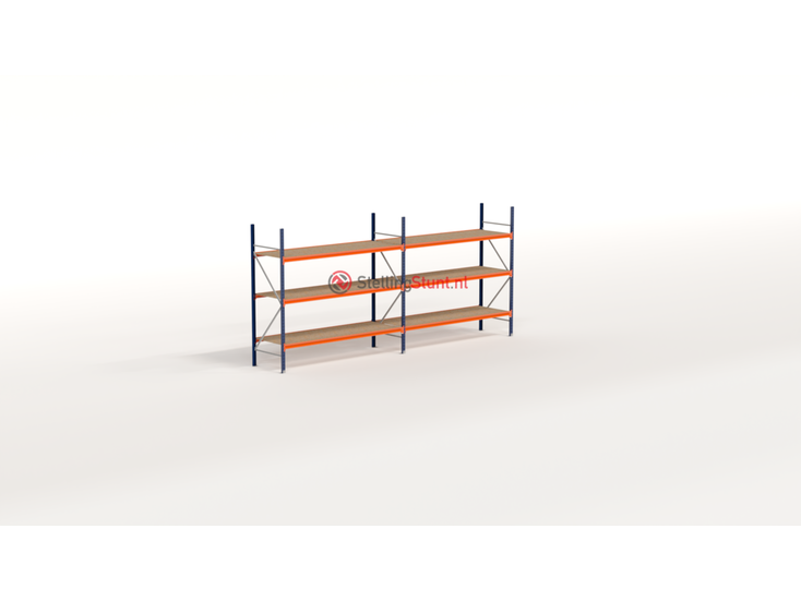 Kimer magazijnstellingen voor duurzame opslag  Rij Grootvakstelling 2250x4950x800 (hxbxd)