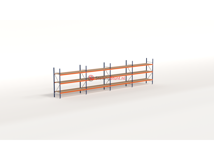 Kimer magazijnstellingen voor duurzame opslag Voordeelrij Grootvakstelling 2250x9850x800 (hxbxd)