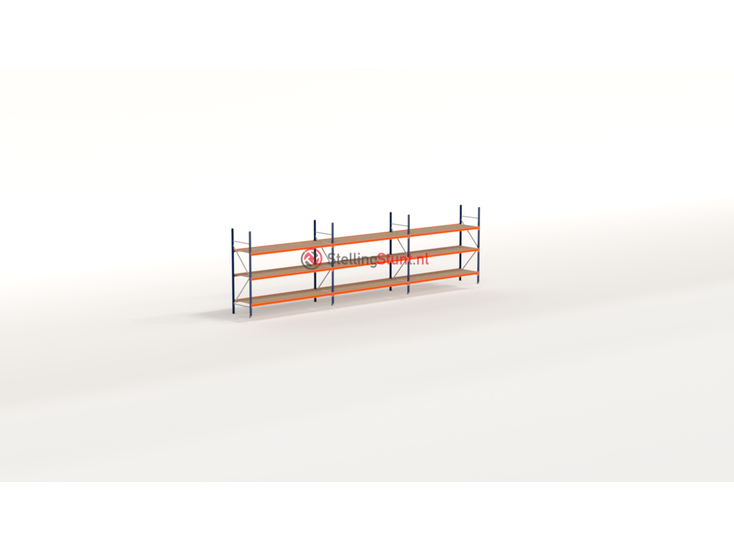 Kimer magazijnstellingen voor duurzame opslag Voordeelrij Grootvakstelling 2250x8300x800 (hxbxd)
