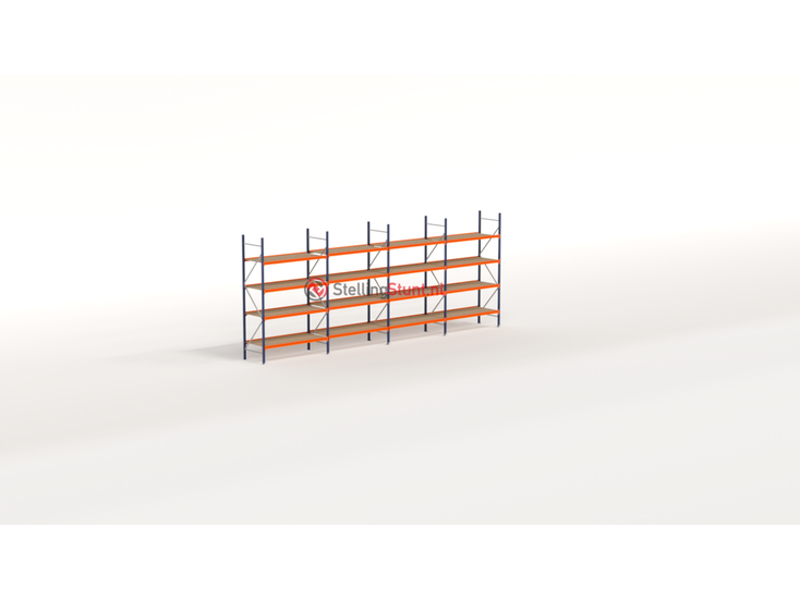 Kimer magazijnstellingen voor duurzame opslag Voordeelrij Grootvakstelling 3000x7650x800 (hxbxd)