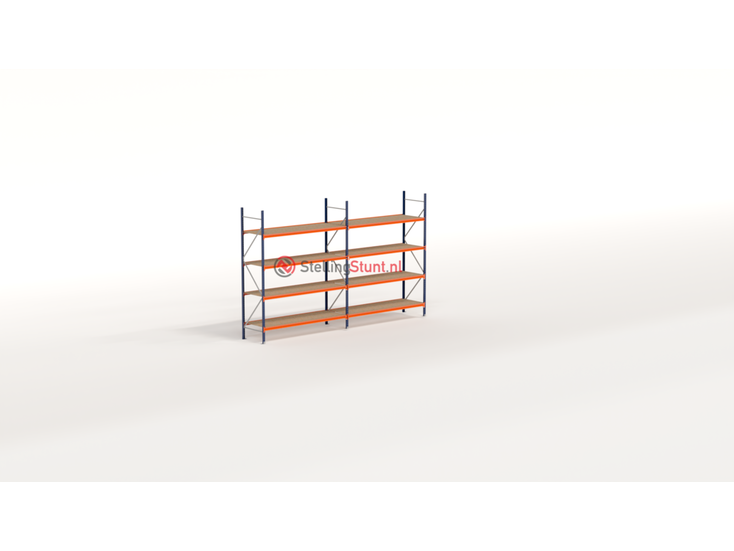 Kimer magazijnstellingen voor duurzame opslag  Rij Grootvakstelling 3000x4950x800 (hxbxd)