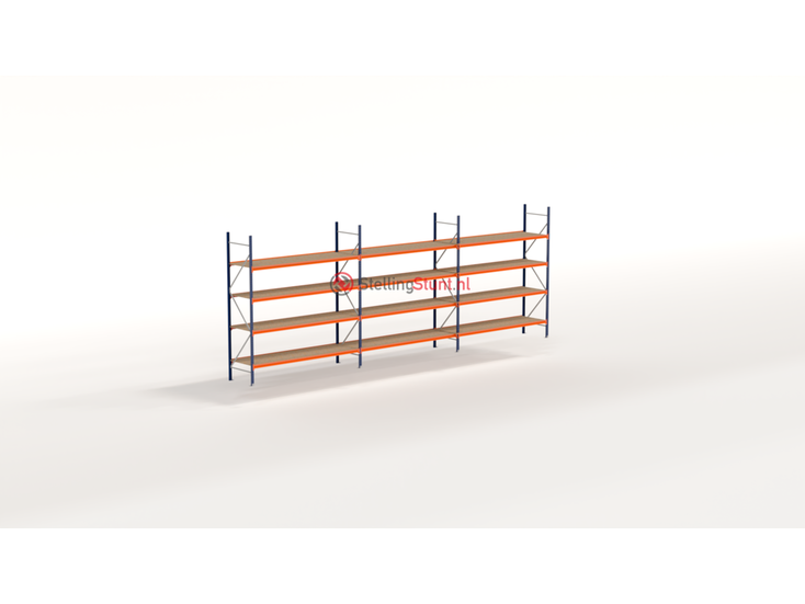 Kimer magazijnstellingen voor duurzame opslag Voordeelrij Grootvakstelling 3000x8300x800 (hxbxd)