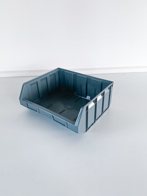 Magazijnbak 406x345x164mm (bxdxh) Grijs (nieuw), foto 3 van 3