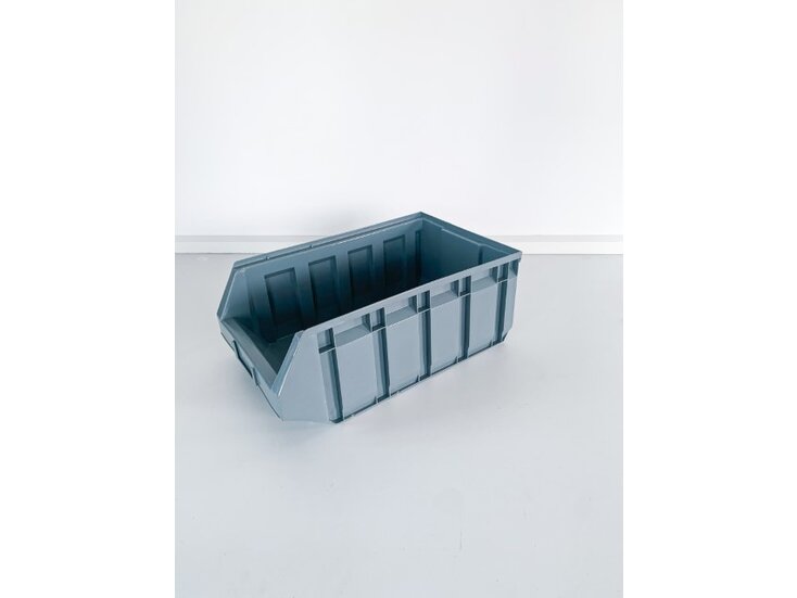 Magazijnbak 298x485x189mm  (bxdxh)  Grijs (nieuw)