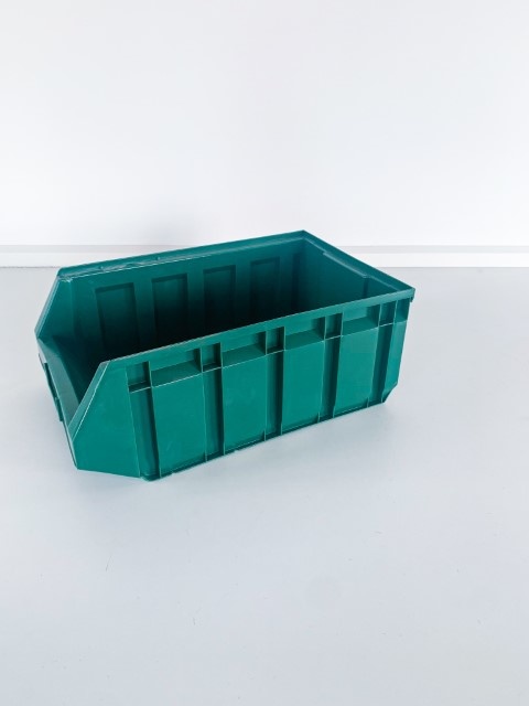 Magazijnbak 298x485x189mm (bxdxh) Groen (nieuw), foto 3 van 3