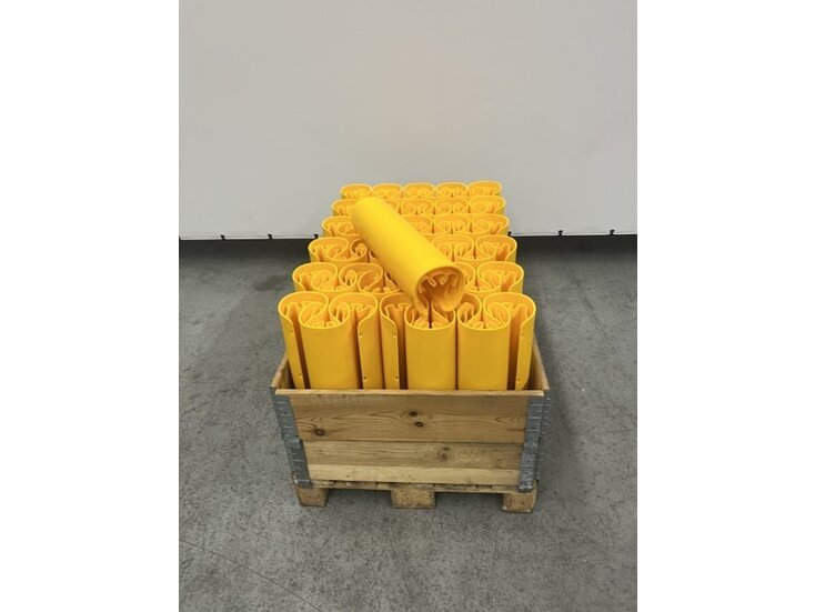 Stijlbeschermer kunstof Boplan 485x145mm geel
