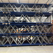 Jungheinrich stellingen voor elk magazijn Staander JH/MPB 6260x1100x90x70mm blauw incl stijlbeschermer