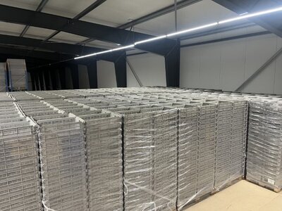 Pallet Magazijnbakken 600x400x230mm grijs | 72 stuks per pallet