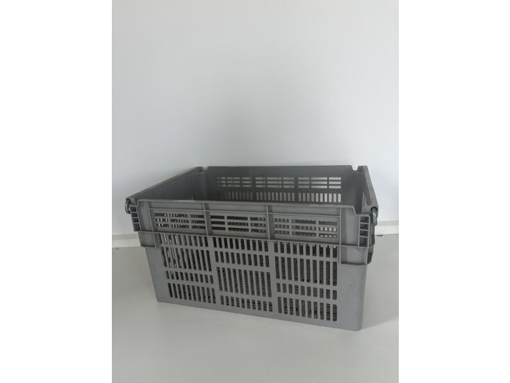 Pallet Magazijnbakken 600x400x310mm grijs | 56 stuks per pallet