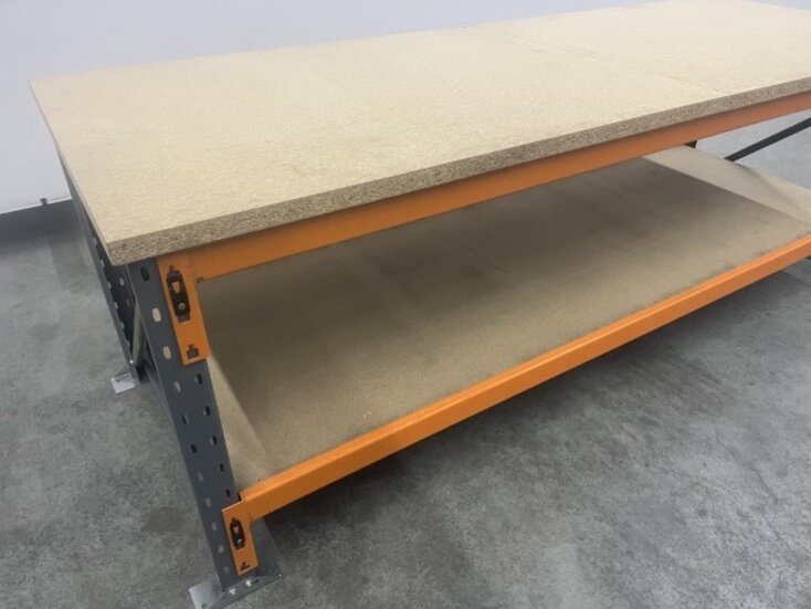 Dexion magazijnstellingen voor elk magazijn Gebruikt Werktafel 2860x1045x955mm (lxbxh)