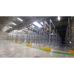 Dexion magazijnstellingen voor elk magazijn Mooie partij verzinkte palletstellingen van het merk Dexion