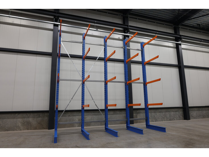 Rij Zware Draagarmstelling Enkel 5000x4900x1200mm (hxbxd)