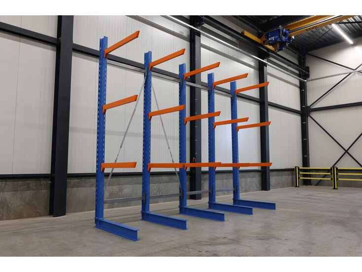 Rij Zware Draagarmstelling Enkel 4000x4900x1200mm (hxbxd)
