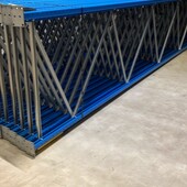 Staander Stow50 10500x1100x100x65mm blauw met stijlbeschermer