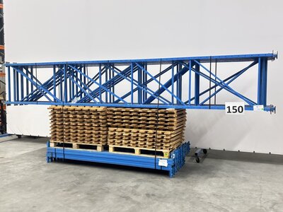 Restpartij gebruikte Stow palletstelling met vlonders