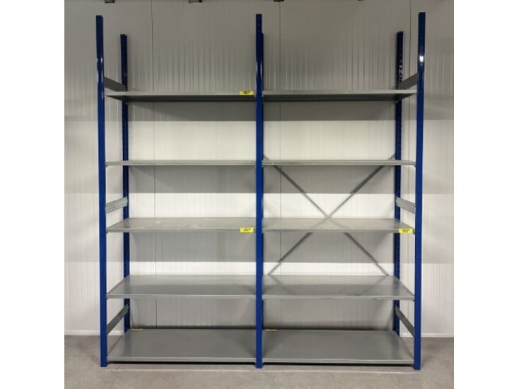 Restpartij gebruikte Armes legbordstelling 2750x14985x500 mm (hxbxd) 7-8 niveaus