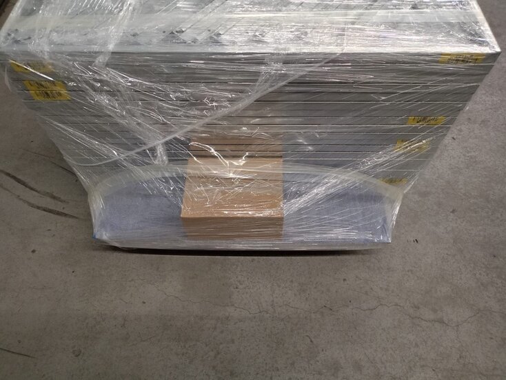 Restpartij gebruikte Armes legbordstelling 2750x14985x500 mm (hxbxd) 7-8 niveaus