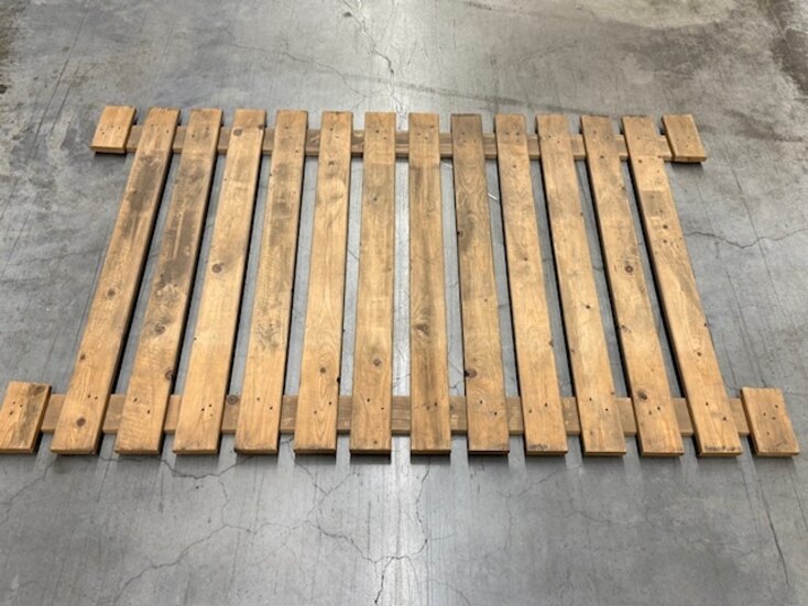 Vlonder Palletstelling 80% gesloten 1100mm diep