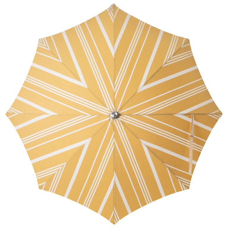 business & pleasure co. Beach Umbrella, Vintage Yellow Stripe