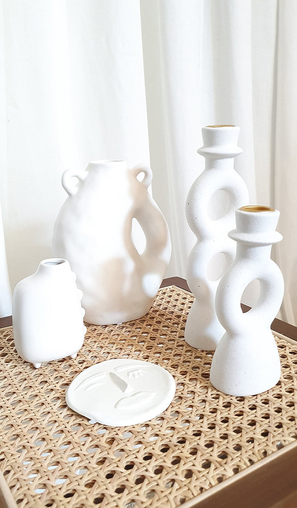 Frou Frou Little Vase, White