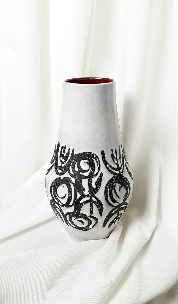 vintage Large Ceramic Vase, Handmade