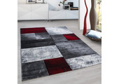 Hawaii Modern Vloerkleed Rood / Grijs - Laagpolig Tapijt