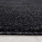 Basics Effen Rond Vloerkleed Antraciet Laagpolig