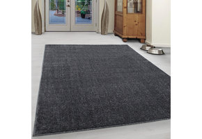 Basics Effen Vloerkleed Grijs Laagpolig