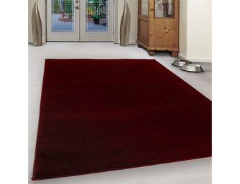 Tapijtenloods Basics Effen Vloerkleed Rood Laagpolig