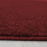 Tapijtenloods Basics Effen Rond Vloerkleed Rood Laagpolig