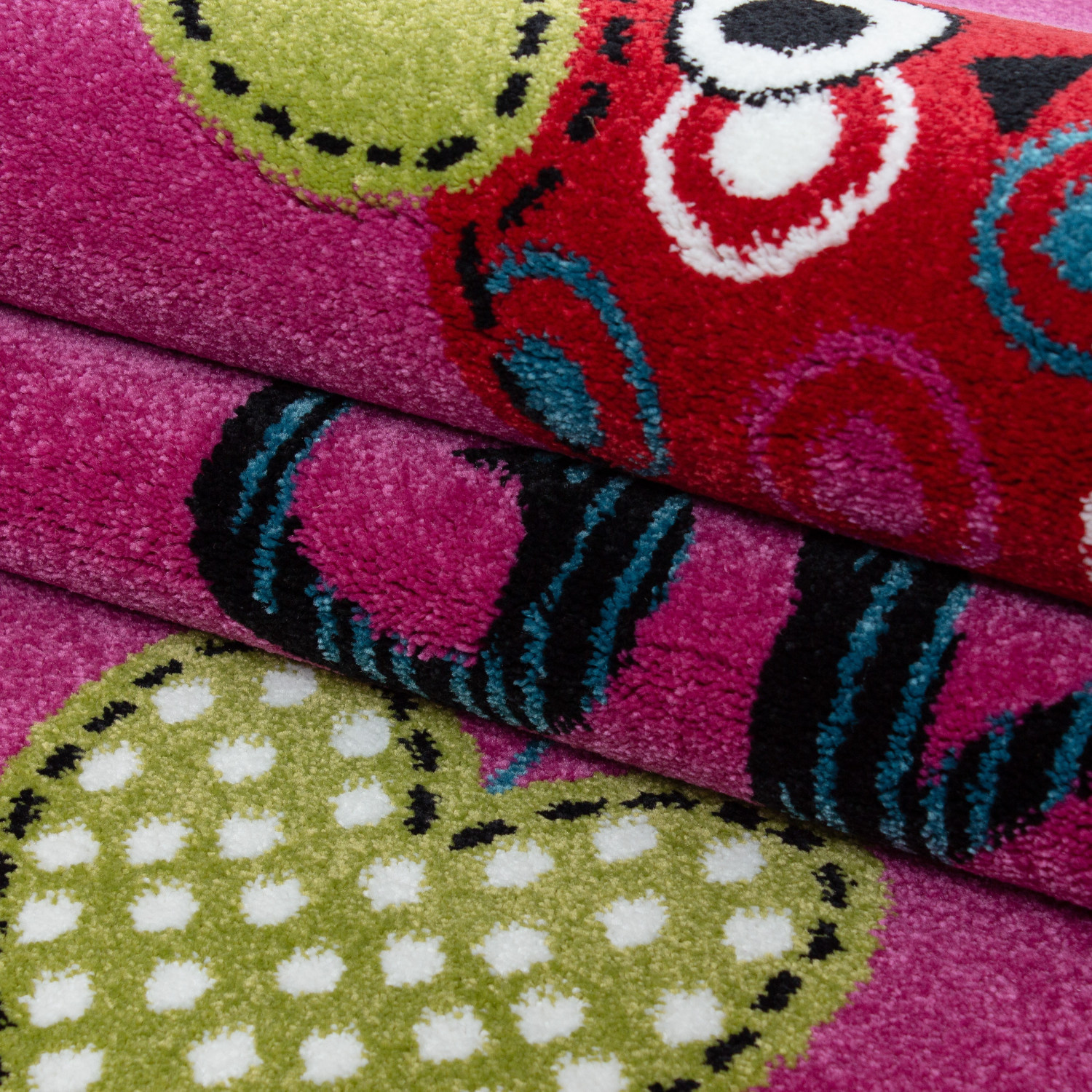 Kids Collection Vloerkleed Kinderkamer Paars Laagpolig