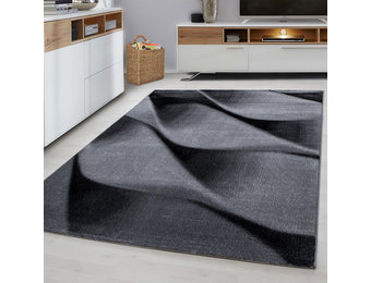 Tapijtenloods Parma Design Vloerkleed Zwart / Grijs Laagpolig