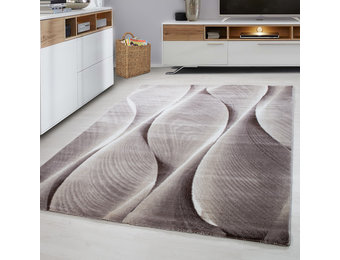 Tapijtenloods Parma Design Vloerkleed Bruin / Beige Laagpolig