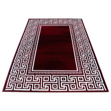 Parma Design Vloerkleed Rood / Wit Laagpolig