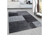 Plus Vloerkleed - Laagpolig Tapijt Woonkamer - Grijs / Zwart