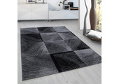Plus Vloerkleed - Laagpolig Tapijt Woonkamer - Grijs / Zwart
