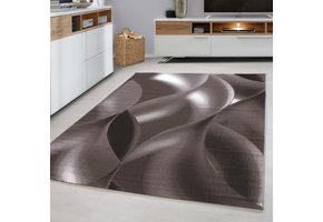 Plus Vloerkleed - Laagpolig Tapijt Woonkamer - Beige / Bruin