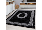 Plus Vloerkleed - Laagpolig Tapijt Woonkamer - Zwart / Wit