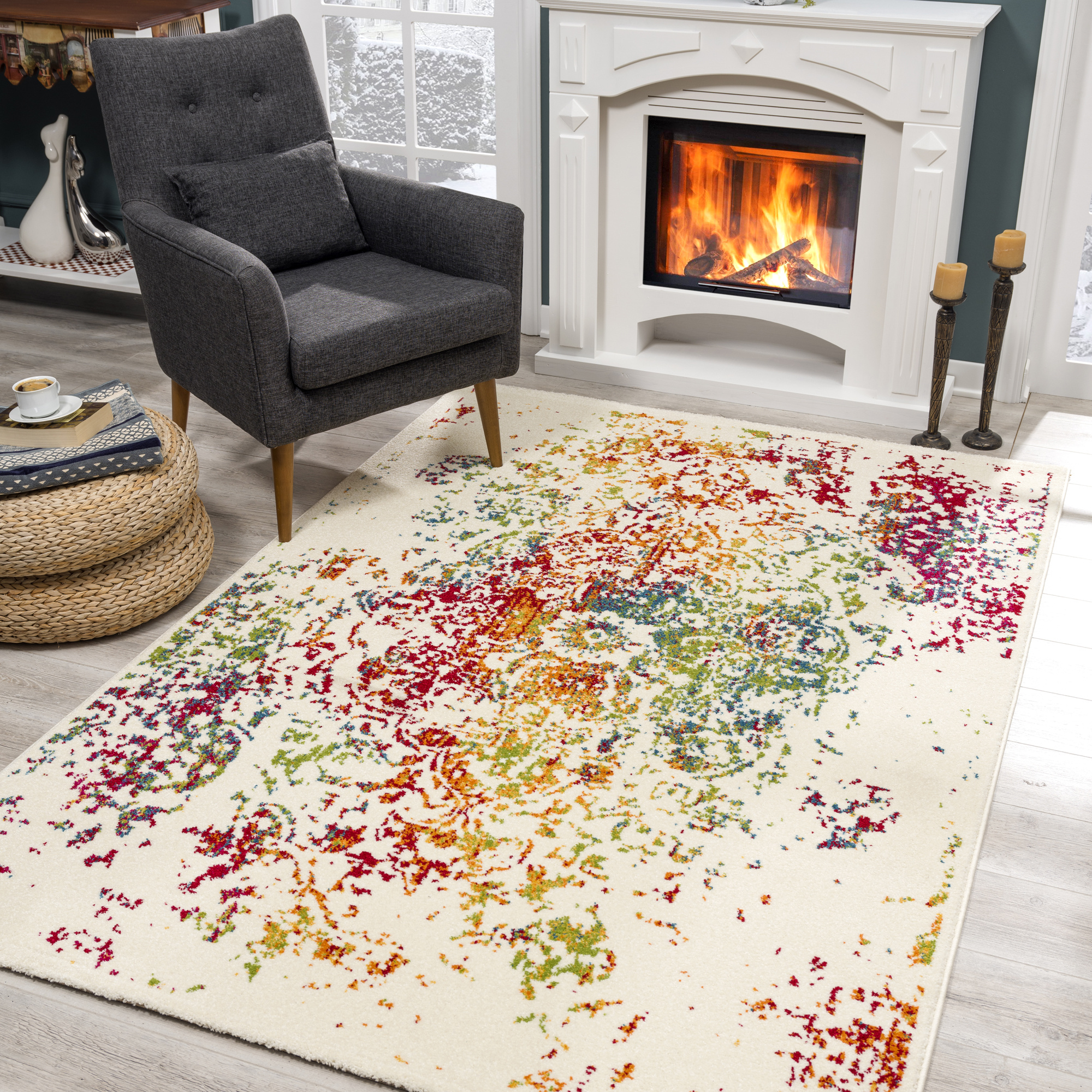 Vintage Michelangelo Vloerkleed Multi Laagpolig