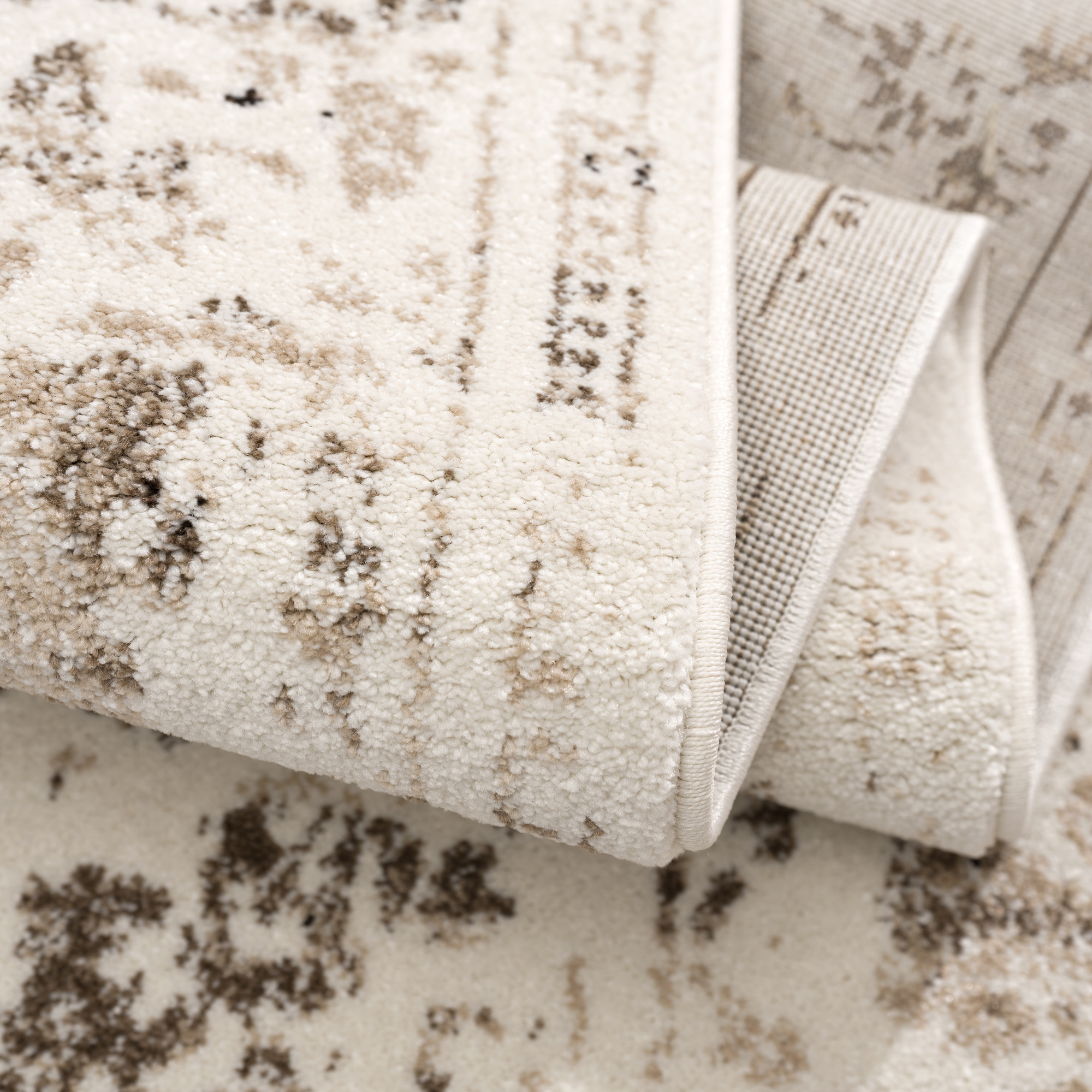 Tapijtenloods Vintage Garcon Vloerkleed Creme / Beige Laagpolig