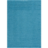 Loca Shaggy Vloerkleed – Modern Uni Effen – Turquoise Blauw Hoogpolig & Zacht